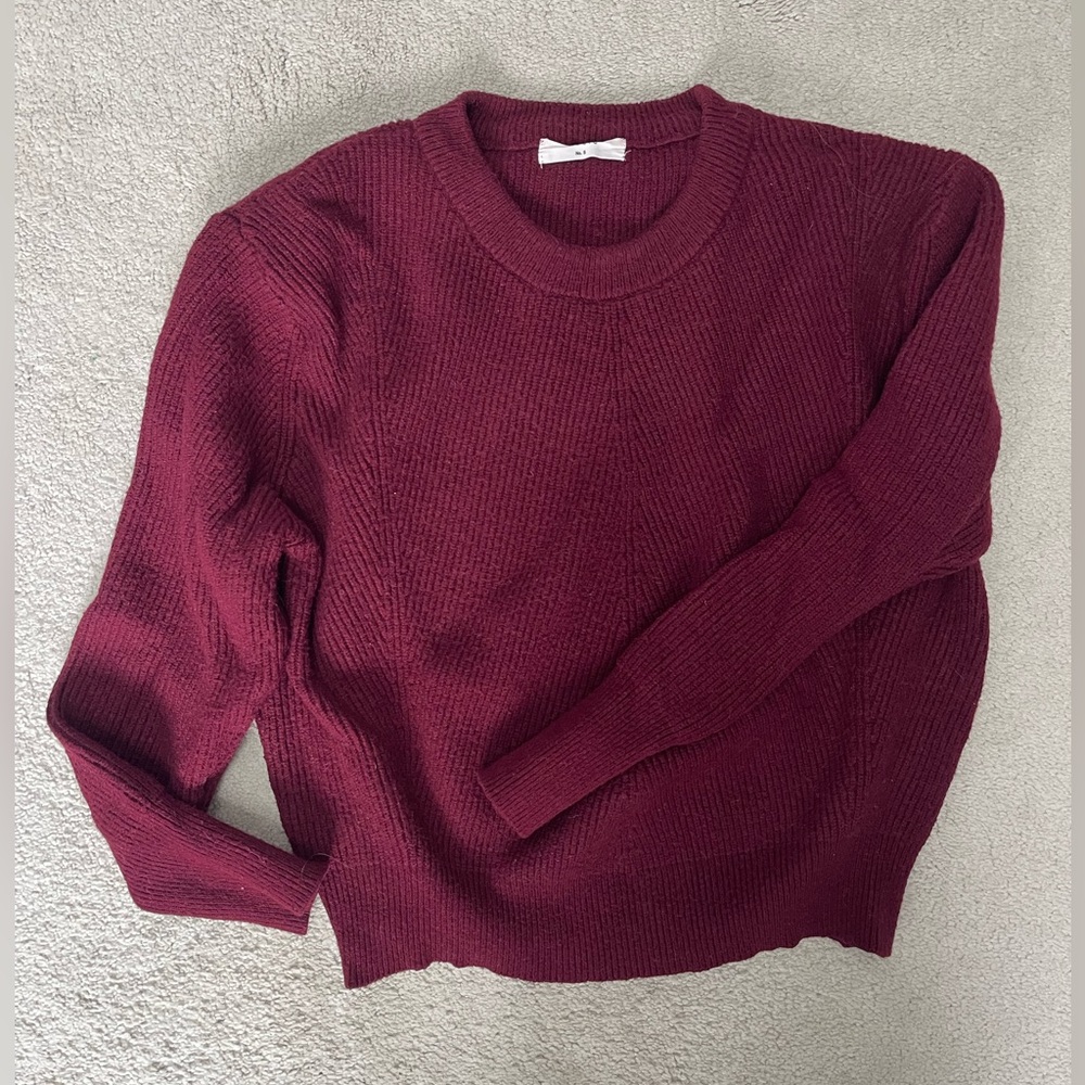 Elodie Wine Red Sweater